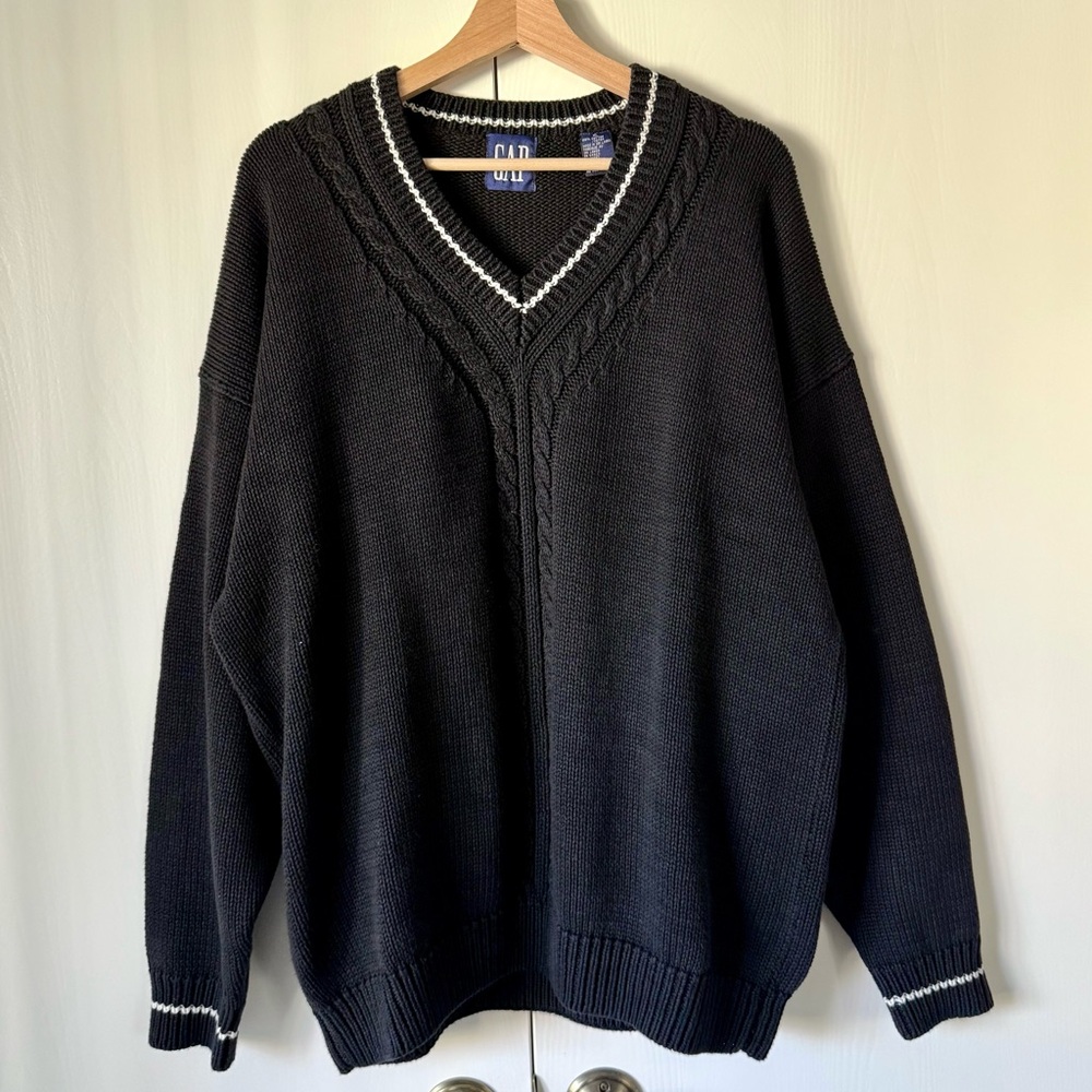 Gap Vintage Varsity Cotton Sweater